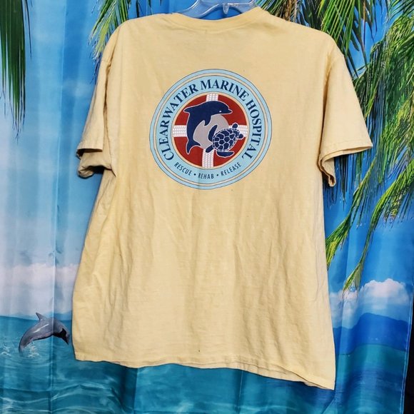 Clearwater Marine Hospital T-Shirt Rescue Rehab Release - Picture 1 of 13